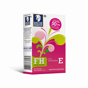 F-H ISOFLAVONA + VITAMINA E 50MG 30CAPS REPOSIÇÃO HORMONAL DOCTOR BERGER BOA SAUDE